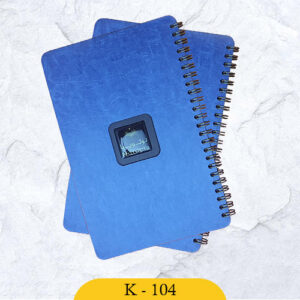 سررسید هوشمند نوتوپیا - چرم آبی پلاک ژله ای