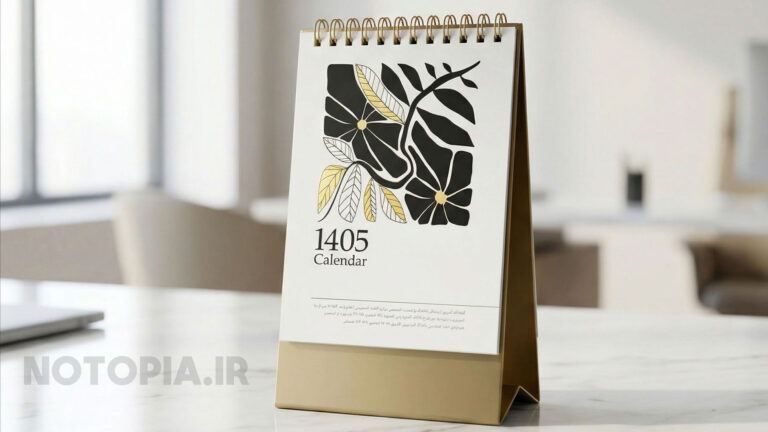 تقویم رو میزی چوبی -واقعیت افزوده -تقویم هوشمند- ماه شمار